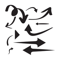 Arrow Icons set Collection with many type of Curved icon