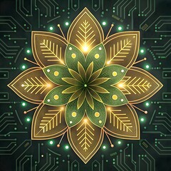 abstract background with flowers