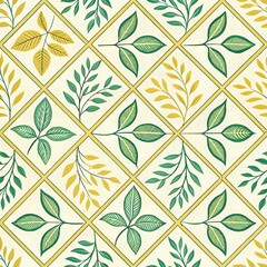 seamless pattern with leaves