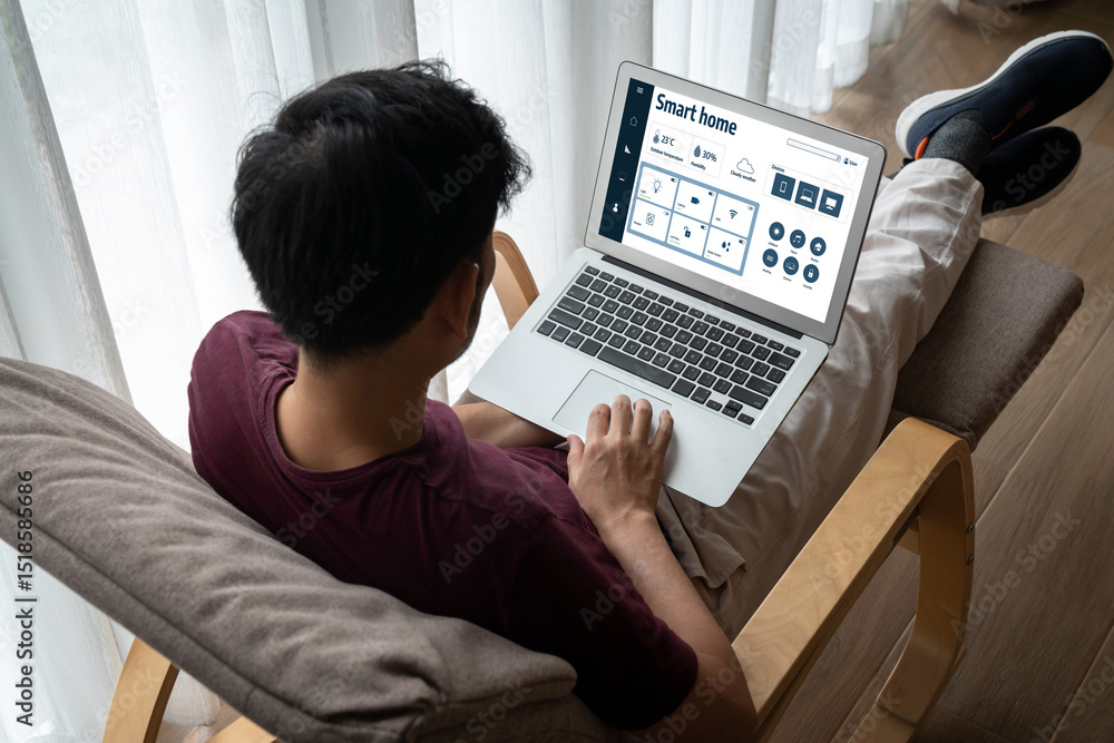 Poster smart home technology, centric remote control system with digital dashboard for air conditioning, sa