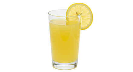 Fresh Orange Juice In Glass With Slice isolated on transparent background  , PNG 


