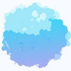 Obraz premium Abstract Watercolor Background Pastel Blue Gradient Texture