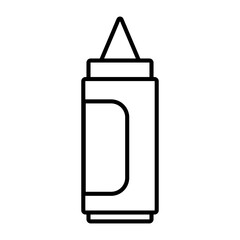 sauce bottle icon, vector illustration, symbol, design logo template pictogram, for ui or ux isolated on white for mobile app, editable