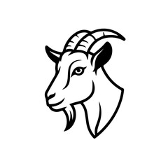 vector illustration of a goat