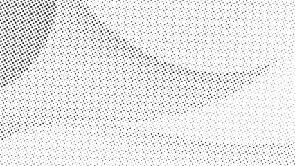 Gray and White Abstract Halftone Dot Wave Pattern Background for Modern and Minimalist Designs
