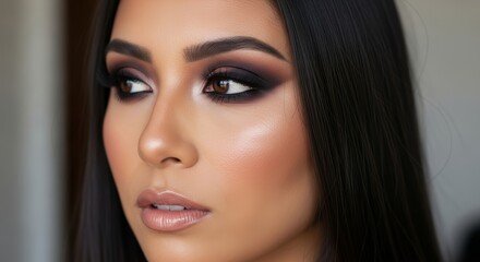Fototapeta premium Smokey Eye Makeup Tutorial Achieve a Dramatic Look with this Step-by-Step Guide