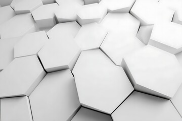 White geometrical shapes abstract background design