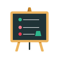 blackboard with chalk