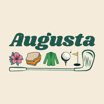 Augusta Georgia, Azalea, Golf, Pimento Cheese, Jacket T Shirt Design design