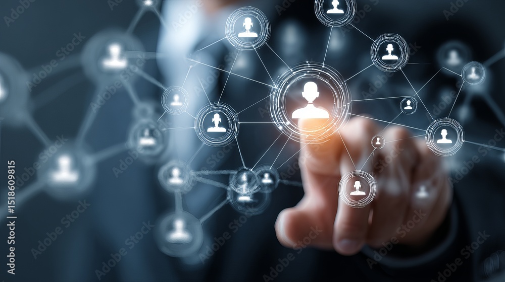 Poster global network connection digital business technology abstract concept modern futuristic interactive