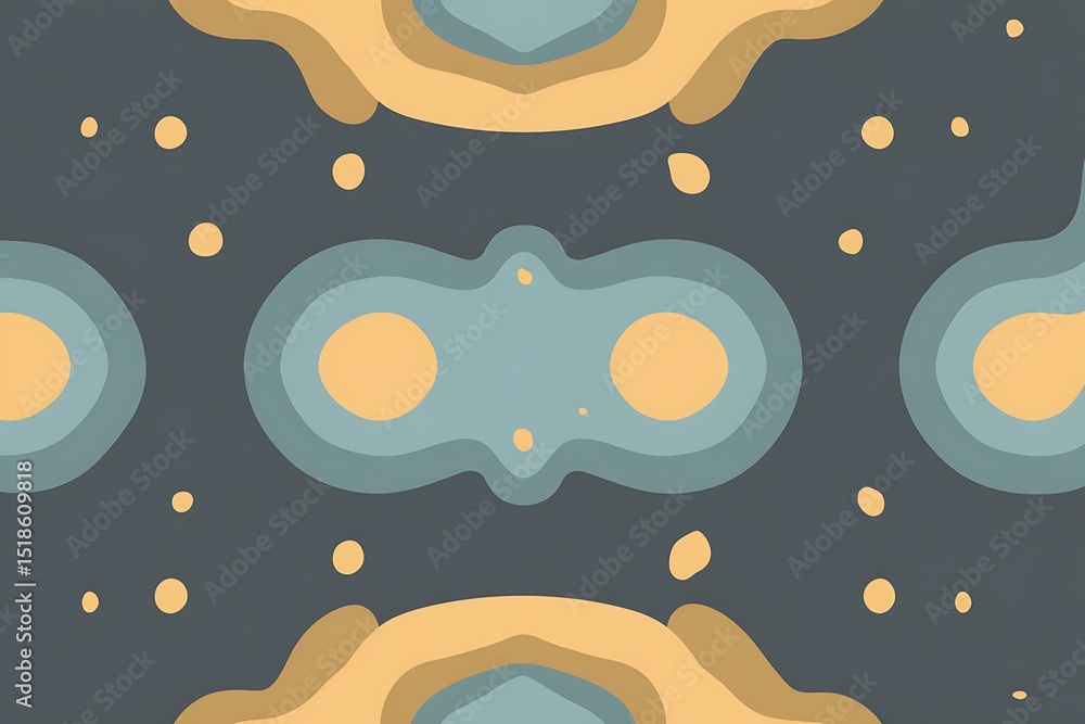 Poster abstract symmetrical geometric colorful pattern design