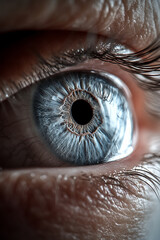close up of eye