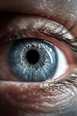 close up of eye
