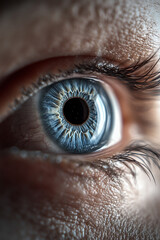 close up of eye