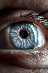 close up of eye