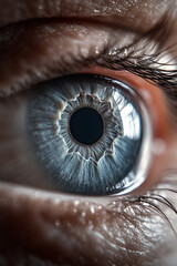 close up of eye