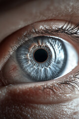 close up of eye