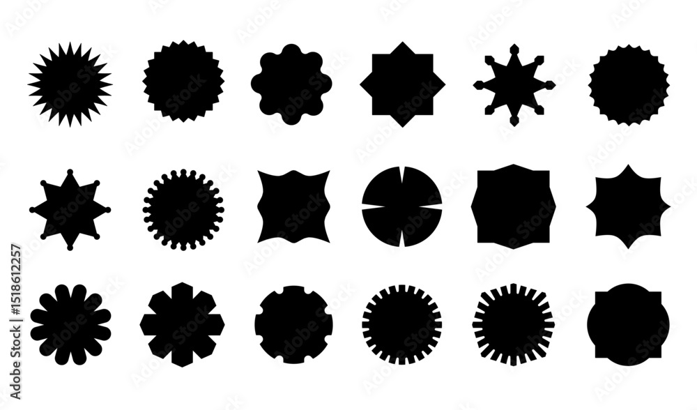 Poster a series of vector frame labels. shape design elements of special offers in retro colors, frame icon