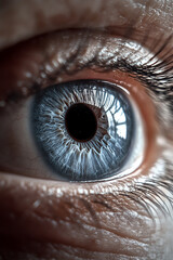 close up of eye