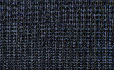 Black chunky woolen texture as background