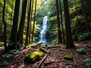 morning in the forest