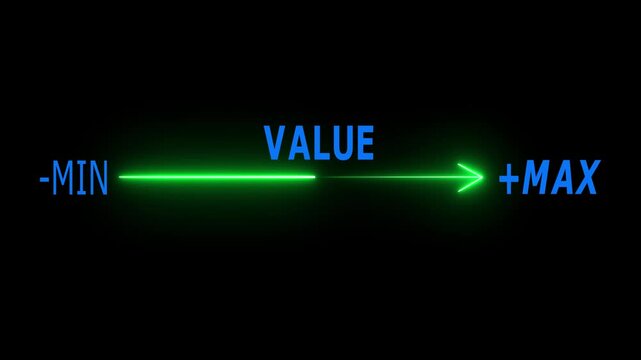The concept of business value added. increase value, company value add, growth plan green on black background.