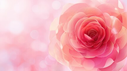 Close-up view of a delicate, pastel pink rose.