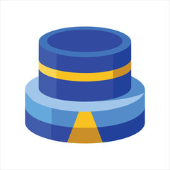 Modern Blue Podium Platform Vector Design