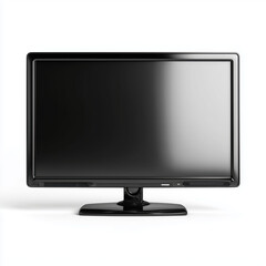Sleek Black Monitor - High-Definition Display , white background cut out PNG