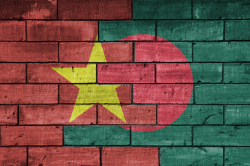 Colourful Painted Big National Flag