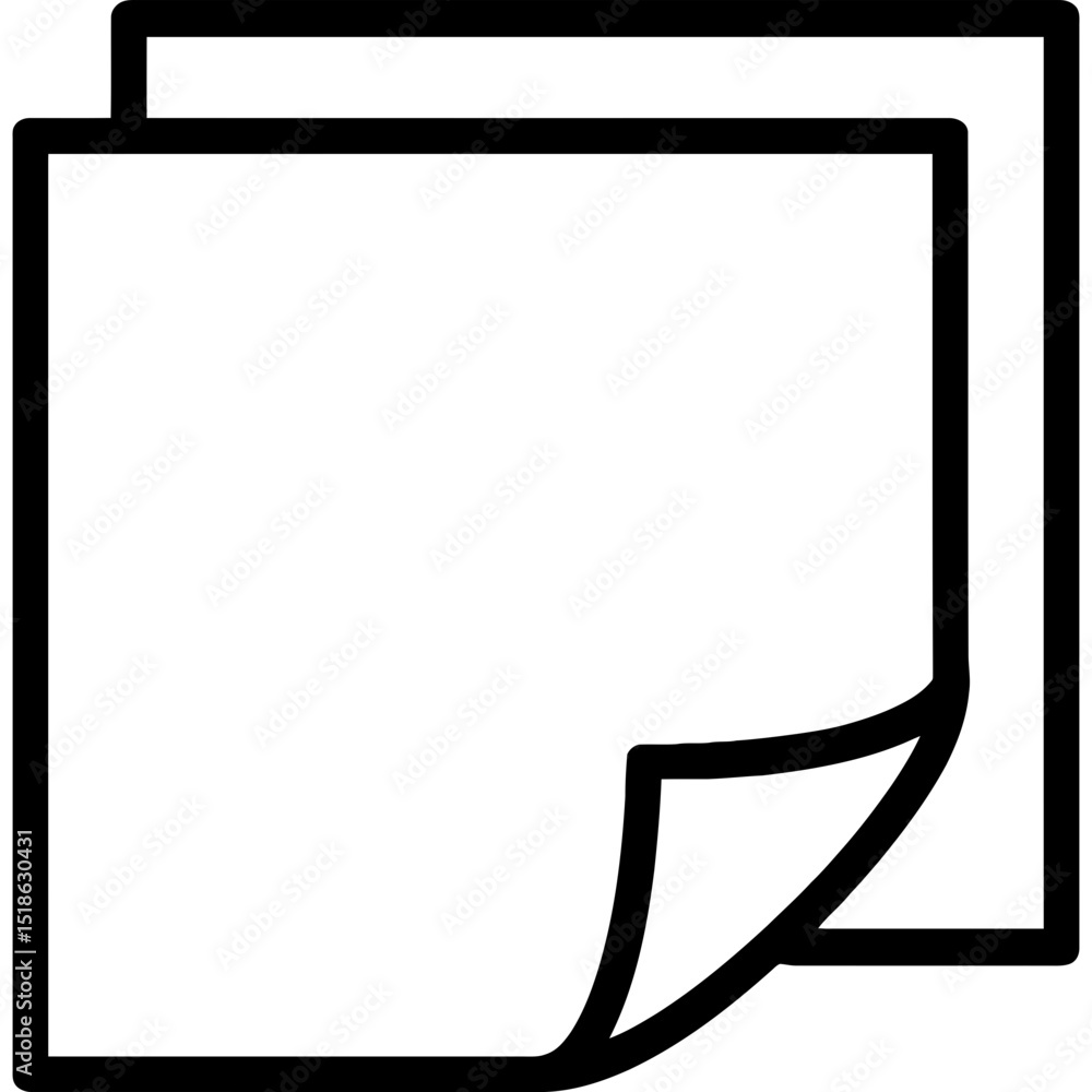 Poster minimal vector sticky notes stack illustration
