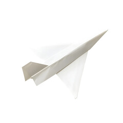 paper plane isolated on white background