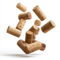 Wine Cork Collection - Natural Elegance , white background cut out PNG