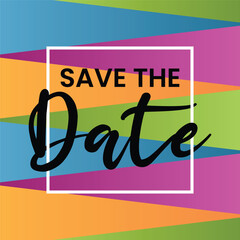 Save the date banner. Can be used for business, marketing and advertising. logo graphic design of event summit made for Technology and upcoming events.	