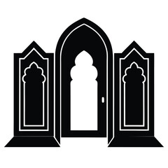 Fototapeta premium vector illustration of a white arch