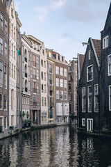 Typical view of Amsterdam from its waterways