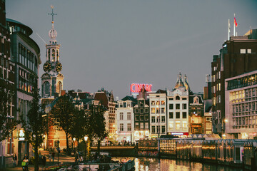 Typical view of Amsterdam from its waterways