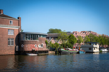 Typical view of Amsterdam from its waterways