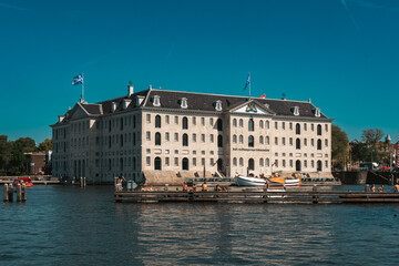Typical view of Amsterdam from its waterways