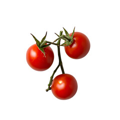 cherry tomatoes isolated on white background