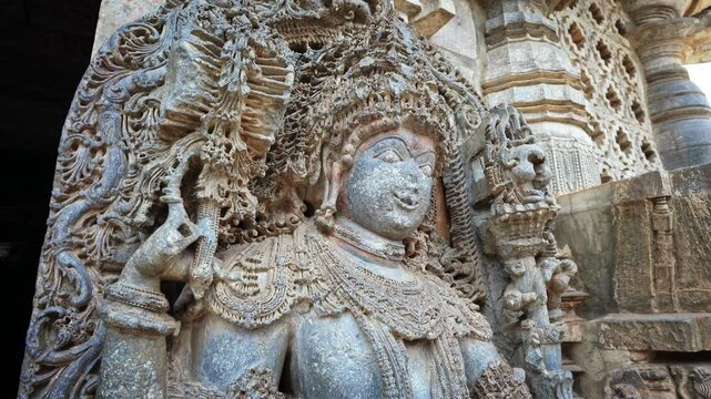 Hoysaleshwara temple is a 12th-century Hindu temple dedicated to the god Shiva. It is the largest monument in Halebidu, Karnataka, India
