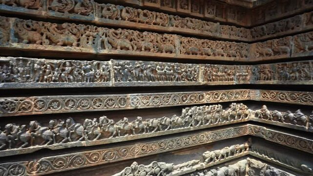 Hoysaleshwara temple is a 12th-century Hindu temple dedicated to the god Shiva. It is the largest monument in Halebidu, Karnataka, India
