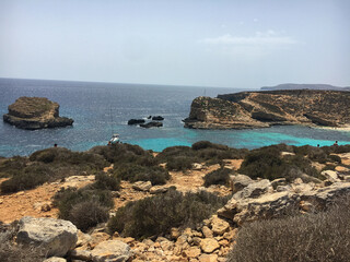 Coast of Malta's Island Comino
