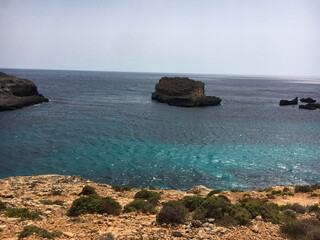 Beautiful Comino Coastline in Malta