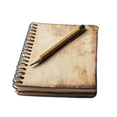 old notebook and pen