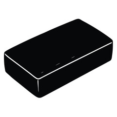 black box isolated on white