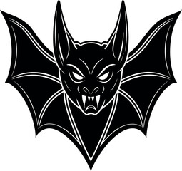 Bat Face in Dreamy Purple Chrome Shallotte on White Background