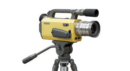 Isolated Vintage Video Camera