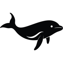 vector illustration of a cartoon shark