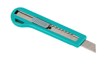 Isolated Green Utility Knife